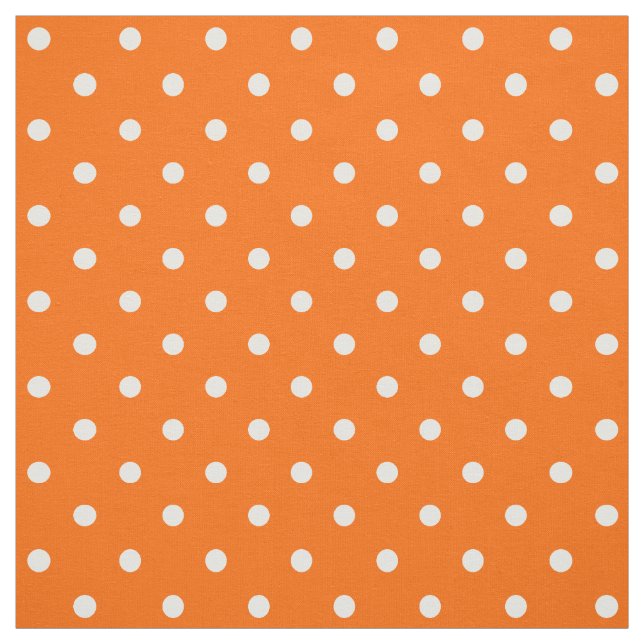 Tela Tejido de puntos polka Naranja (Retal)