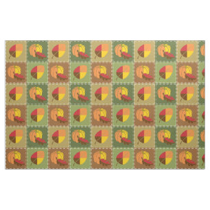 Tela Tejido de quilt otoñal
