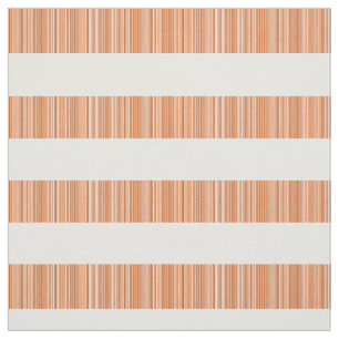 Tela Tejido de rayas blancas modernas naranja