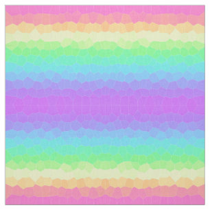 Tela Tejido de rayas geométricas del arcoiris