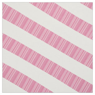 Tela Tejido de rayas modernas diagonal blanco rosado