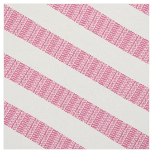 Tela Tejido de rayas modernas diagonal blanco rosado (Retal)