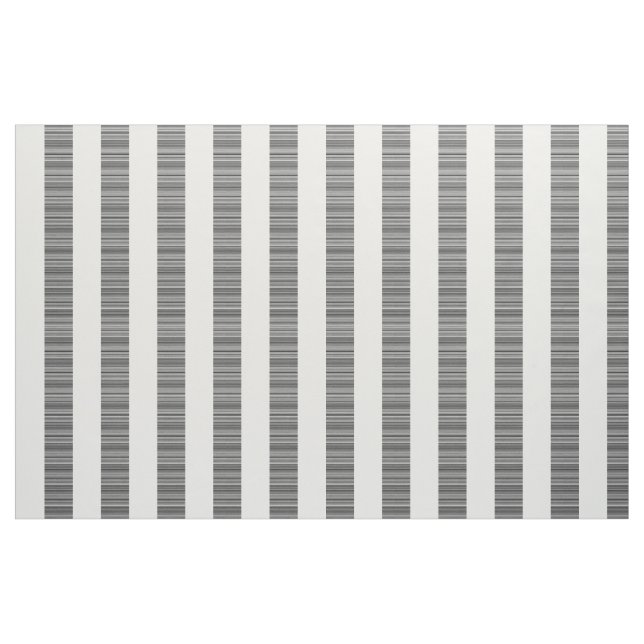 Tela Tejido de rayas modernas vertical blanco negro ("Cuarto gordo" (fat quarter))