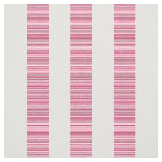 Tela Tejido de rayas modernas verticales rosadas (Retal)