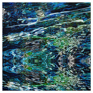 Tela Tejido de río azul