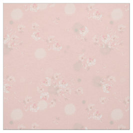 Tela Tejido de Rosas de té suave