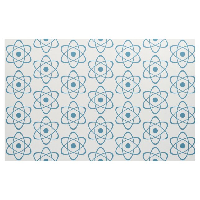 Tela Tejido de símbolo de Átomo azul ("Cuarto gordo" (fat quarter))