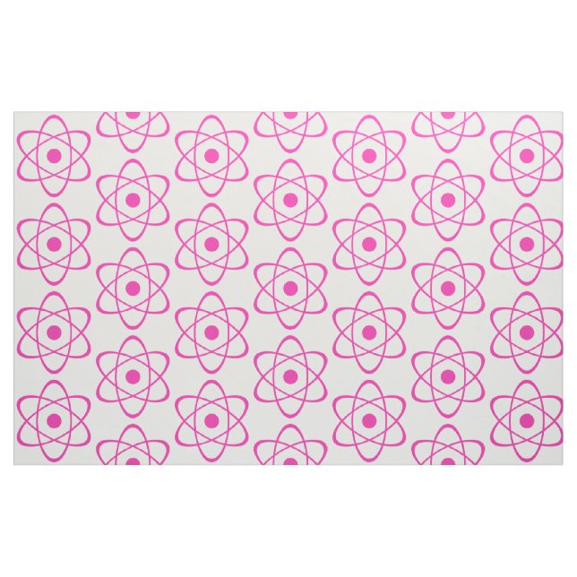 Tela Tejido de símbolos de Átomo rosa ("Cuarto gordo" (fat quarter))