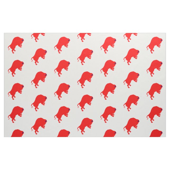 Tela Tejido de toros rojos ("Cuarto gordo" (fat quarter))