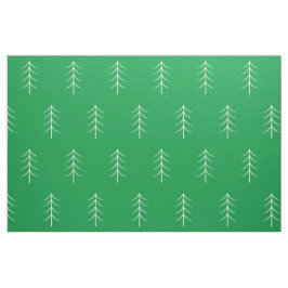 Tela Tejido de vacaciones verde de pino minimalista