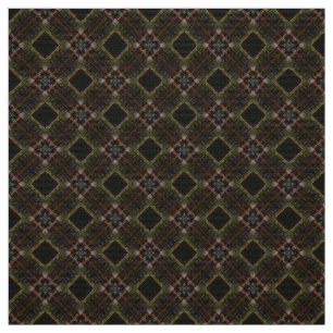 Tela Tejido elegante de tapicería rojo y marrón - Geo