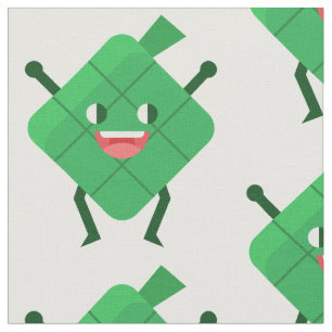 Tela tejido feliz de Ketupat
