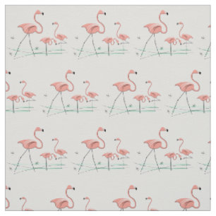 Tela Tejido Flamingos Trio 2