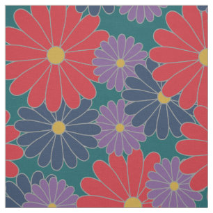 Tela Tejido floral de caída esplashy