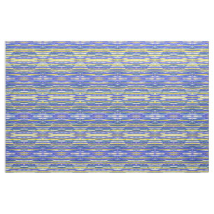Tela Tejido - franjas azul/lavanda/amarillo
