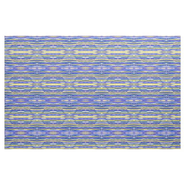 Tela Tejido - franjas azul/lavanda/amarillo ("Cuarto gordo" (fat quarter))
