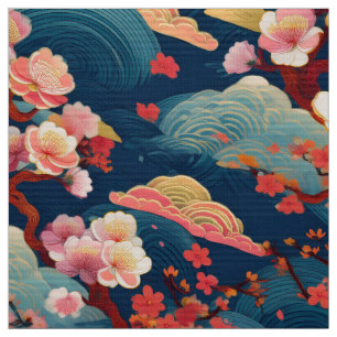 Tela Tejido japonés inspirado en el kimono