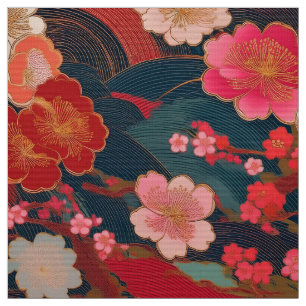 Tela Tejido japonés inspirado en el kimono