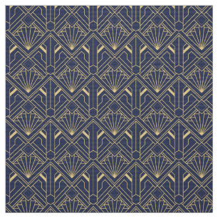 Tela Tejido - Lilac y Oro Art Deco de diseño transparen