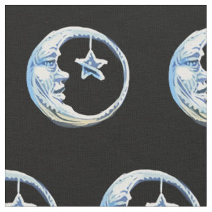 Tela Tejido lunar y estelar