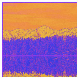 Tela Tejido Majestuoso de Montaña Púrpura