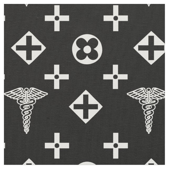 Tela Tejido médico. logotipo de médicos (De cerca)