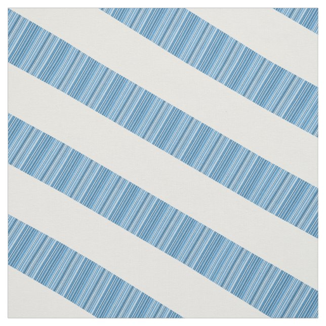 Tela Tejido moderno de franjas azul blanco diagonal (Retal)