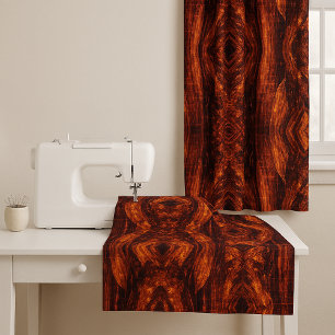 Tela Tejido moderno diseñado en cobre y fractal negro