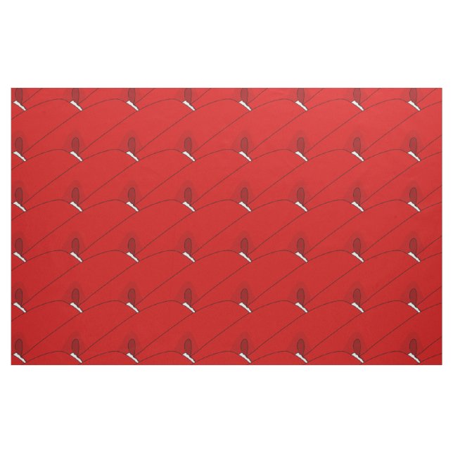 Tela Tejido Motif Rojo ("Cuarto gordo" (fat quarter))