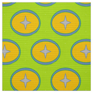 Tela Tejido, patrón de círculo estelar