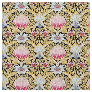 Tela Tejido - Patrón floral Art Nouveau