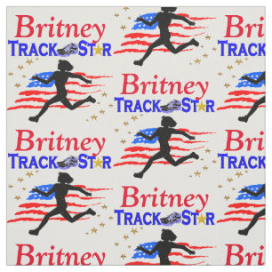 TELA TEJIDO PERSONALIZADO DE USA TRACK STAR