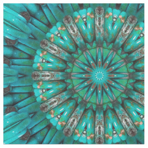 Tela Tejido Personalizado del arte 1 turquesa