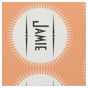 Tela Tejido personalizado moderno con retro de coral