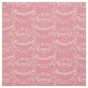 Tela Tejido personalizado rosado moderno