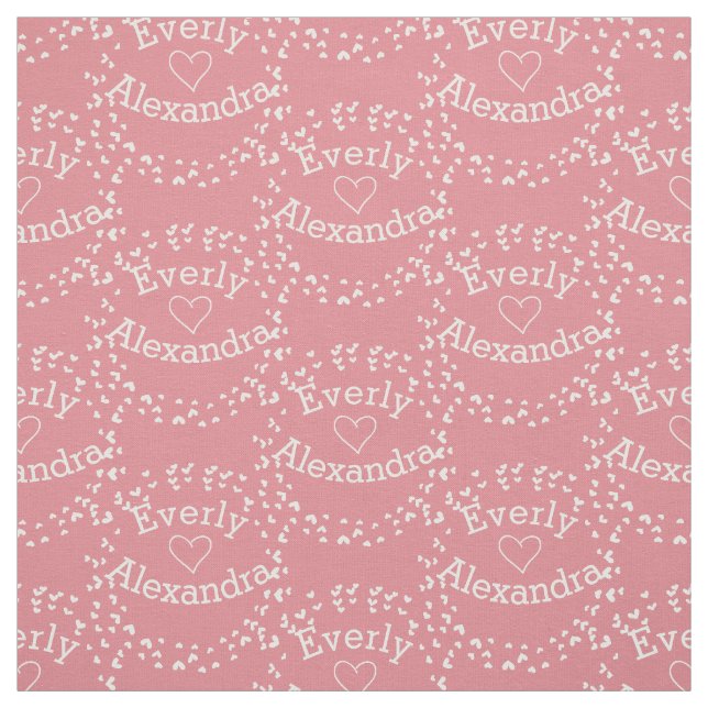 Tela Tejido personalizado rosado moderno (Retal)