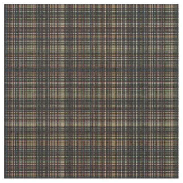 Tela Tejido Personalizado Tartán oscuro (plaid) (De cerca)