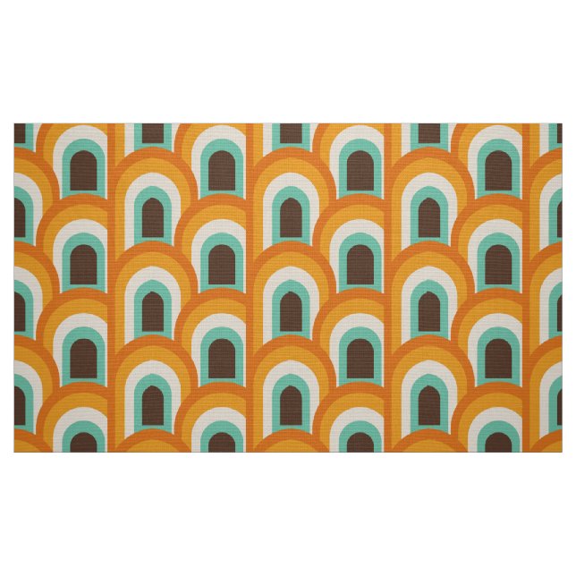 Tela Tejido retro de mediados del siglo XX ("Cuarto gordo" (fat quarter))