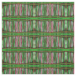 Tela Tejido - Rojo/Verde/Negro/Tejido Blanco