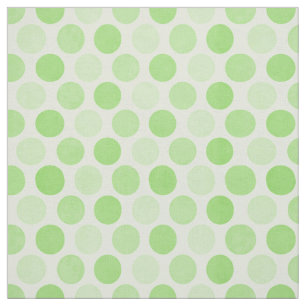 Tela Tejido verde de puntos polacos