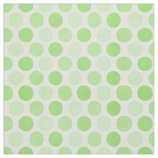 Tela Tejido verde de puntos polacos