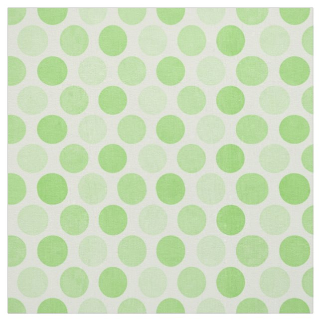 Tela Tejido verde de puntos polacos (Retal)