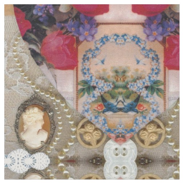 Tela Tejido victoriano (De cerca)