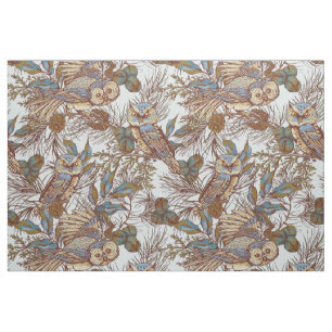 Tela Tejidos azules de huevo y patos de la selva