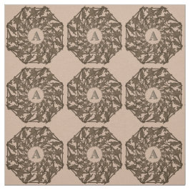 Tela Tejidos con hojas iniciales