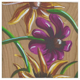 Tela Tejidos de aletas y flores