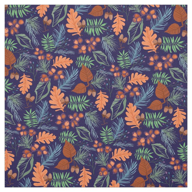 Tela Tejidos de algodón al 100% en hojas de otoño (Retal)