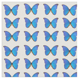 Tela Tejidos de algodón de morfo azul
