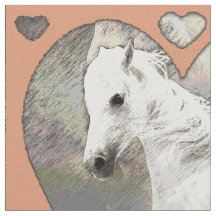 Tejidos de caballos y corazones