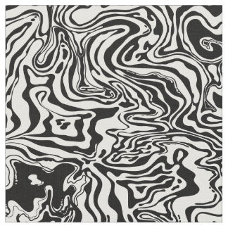 Tela Tejidos de derrame de petróleo psicodélico en blan